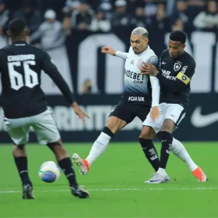 Botafogo vence o Corinthians e assume a ponta do Brasileirão