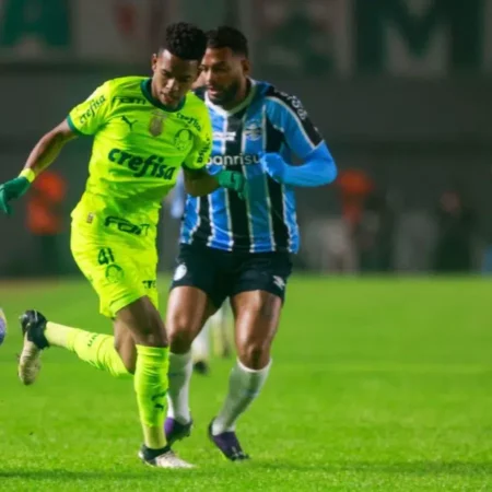 Grêmio larga na frente, mas Palmeiras busca empate em partida emocionante