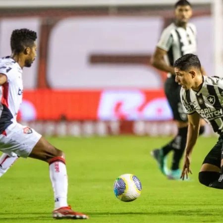 Botafogo vence Vitória e alcança o topo do Brasileirão